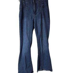 Vanilla Star Dark Blue Flare Jeans